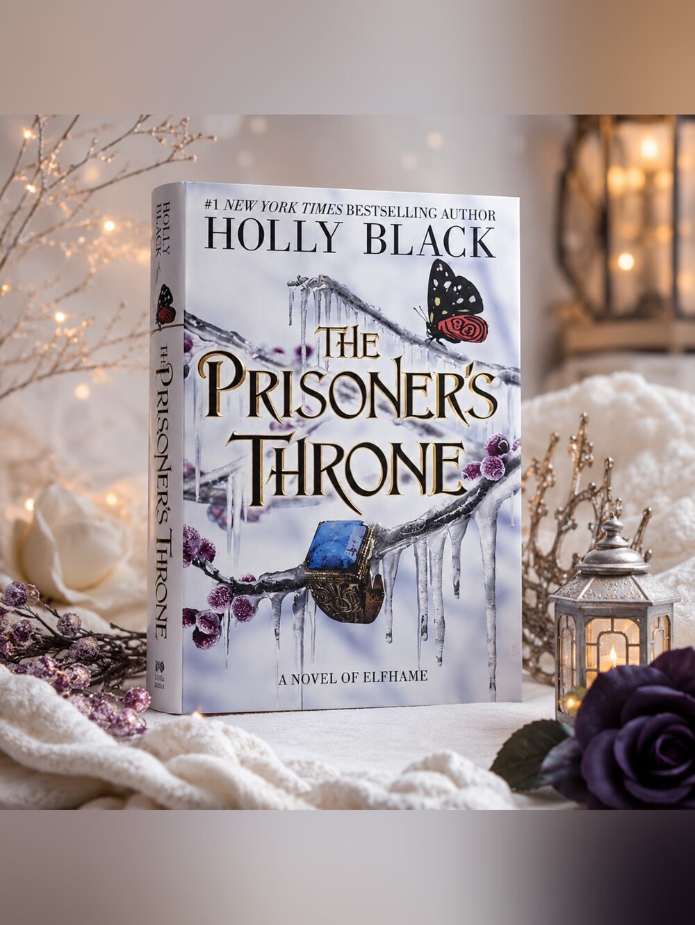 Holly Black "The Prisoner's Throne" Hardcover - White with Gold Accents